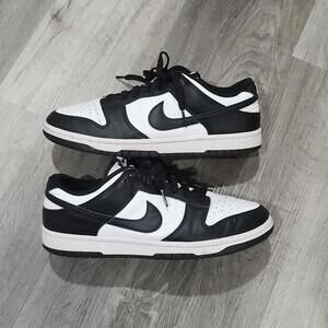 Nike Dunk Low Retro Womens 9.5 White Black Panda DD1503-101 Sneakers Shoes